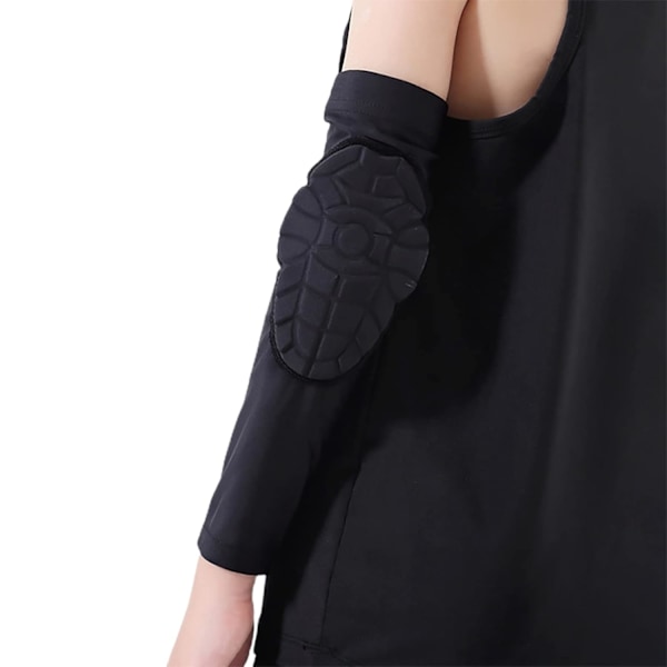 2-pack Sport Kompressions Knä- och Armbågsskydd för 5-8 Åringar, Vadderade Arm- och Knäskydd för Basket, Baseboll, Fotboll, YL