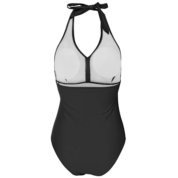 Uimapuku, joka muotoilee vartaloa, rypytetty uimapuku halterneckillä, V-kaula-aukko, push-up-pehmusteet, uimapuku monokini