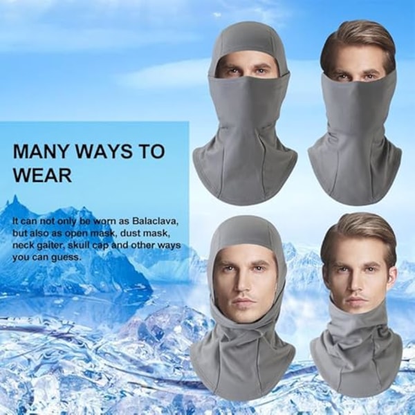 Hiihtomaskki, pyöräilytuulenpitävä, lämmin kaulaliina pehmeä täysnaamio, polaarinen fleece-päällinen