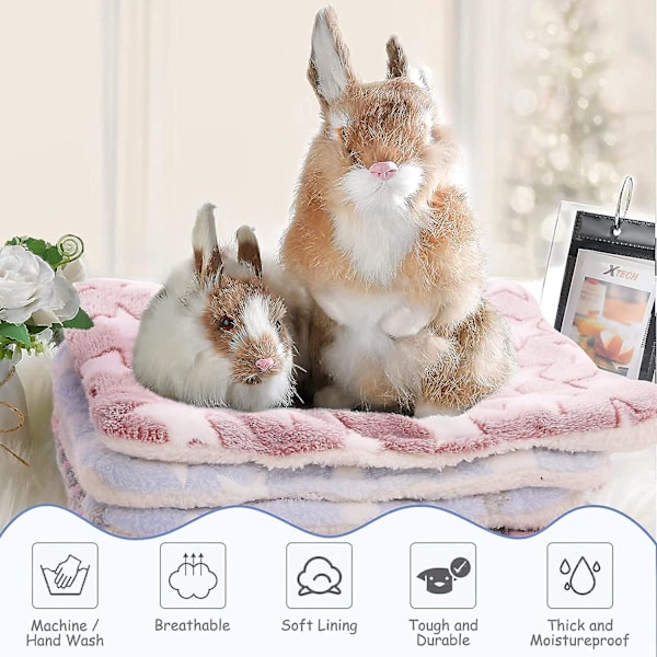 4 kpl Hamsteri ja Merisialko Lämpimät Vuodematot, Pehmeä Plussinen Hamsteri Alustamat, Talvi Univuodematto