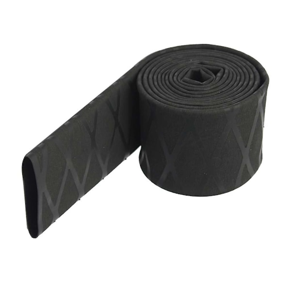 Sklisikker Varmekrympeslange Teksturert Grep Fiske Stang Svart 1x0,3cm 0.3cm