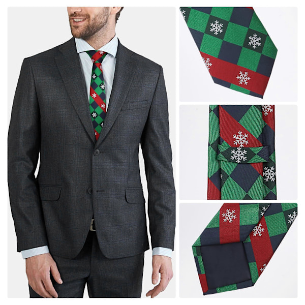 Jul-slips för män, slipsar för män, jul-slipsar, jul-halsdukar, Santa-fest-slipsar