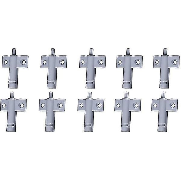 10 kpl Keittiön Oven Iskunvaimentimet, Kaapin Sulkijan Iskunvaimentimet, Laatikon Sulkijan Iskunvaimentimet, Pehmeä ja Hiljainen Sulkijan Iskunvaimentimet, Kaapille, Ovelle (Valkoinen) Grey