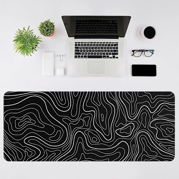 Gaming Mousepad, Stort Tastaturpad, 30*80*0.2cm, Topografisk Mus 30*80*0.2cm