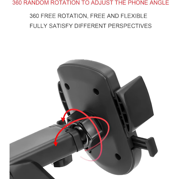 Biltelefonholder, 360 graders roterende magnetisk biltelefonholder til instrumentbræt, bordstander til iPhone, Samsung, Moto, Huawei, Nokia, LG, Smartphones