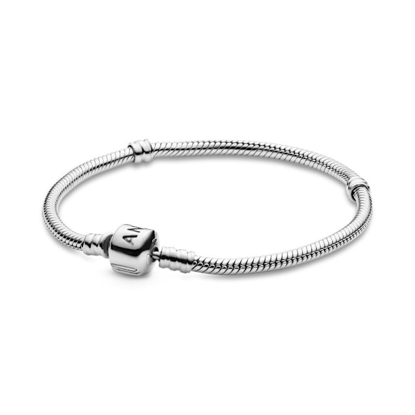 Naisten hopeinen ikoninen käärmeketju-rannekoru (16 cm)