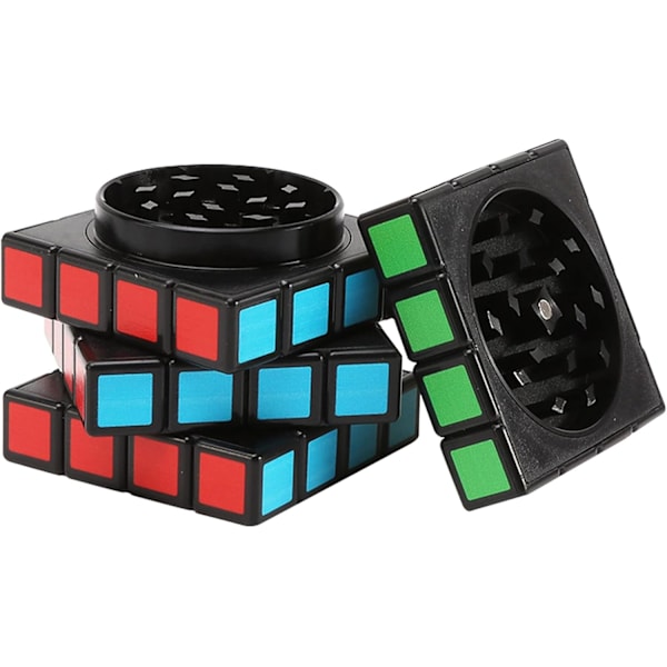 2,3 tommer (55 mm) Zinklegering Metal Grinder, Krydderi Grinder med Pollenopsamler og Magnetisk Låg