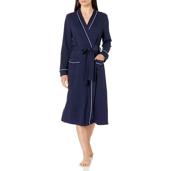 Lang, let badekåbe til kvinder (fås i plusstørrelser) Dark Blue XXL