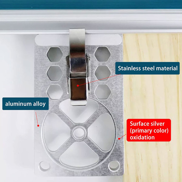 Elektrisk sirkelsag føringsskinneklemme for trebearbeiding, kompatibel med Makita, for graveringsmaskin platesporingskutt sporhjelpeklemme