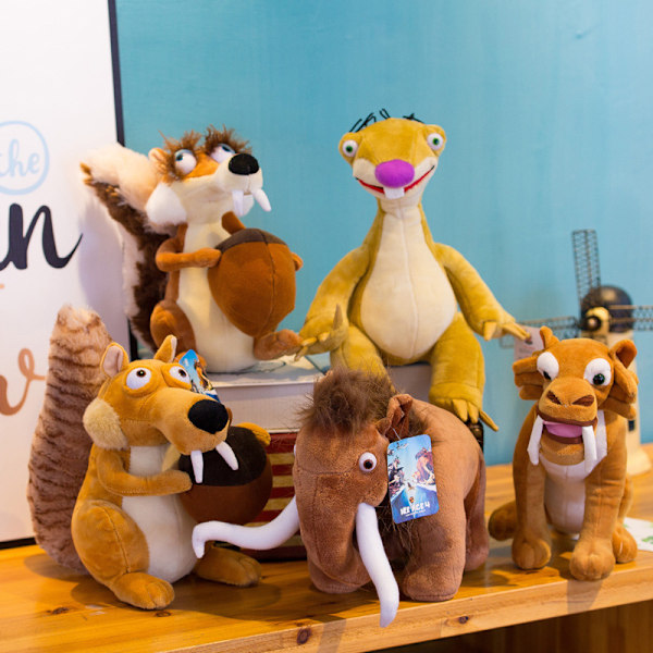 Rolig Söt Djurdocka Ice Age 3 Scrat Ekorre Fylld Plyschleksak Present 27Cm-sloth c
