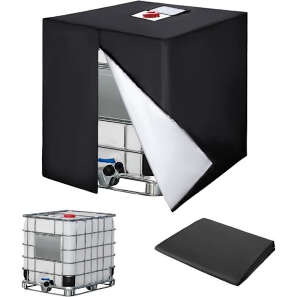 Suojapeite IBC-vesisäiliölle 1000 L - Vedenpitävä UV-suojakalvo - Vetoketjulla - 420D.