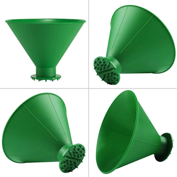 Magiske isskraper for bilfrontrute - 2-pakning Cone Magic isskraper med trakt, rund snøskrape til julegave Green