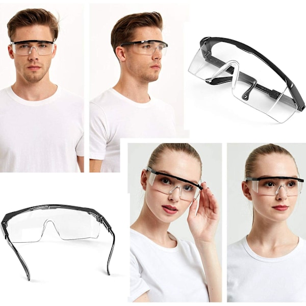 10-pack skyddsglasögon, klara skyddsglasögon, säkerhetsglasögon