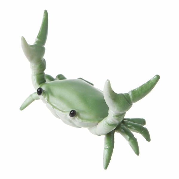 Ny japansk kreativ söt krabba pennhållare Tyngdlyftande krabbor Pennhållare Fäste Förvaringsställ Presentpapper (grön-2-pack)