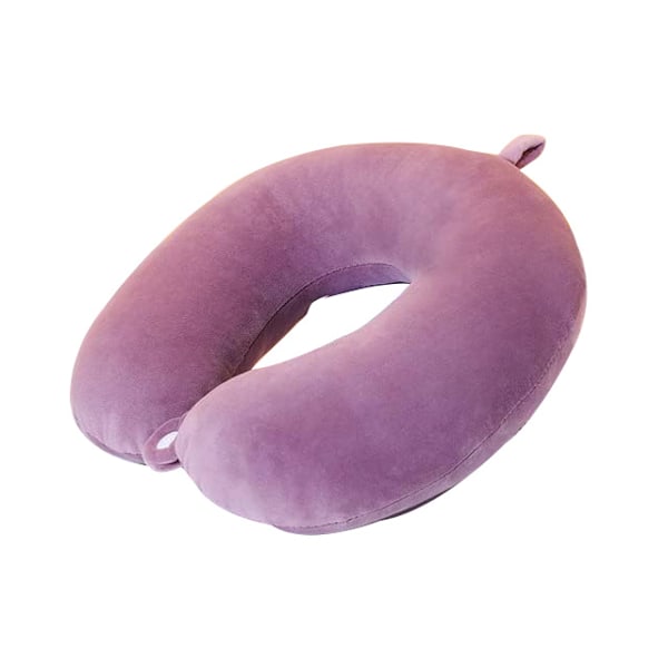 Første sett med lilla, memory foam nakkepute, U-formet pute for bil