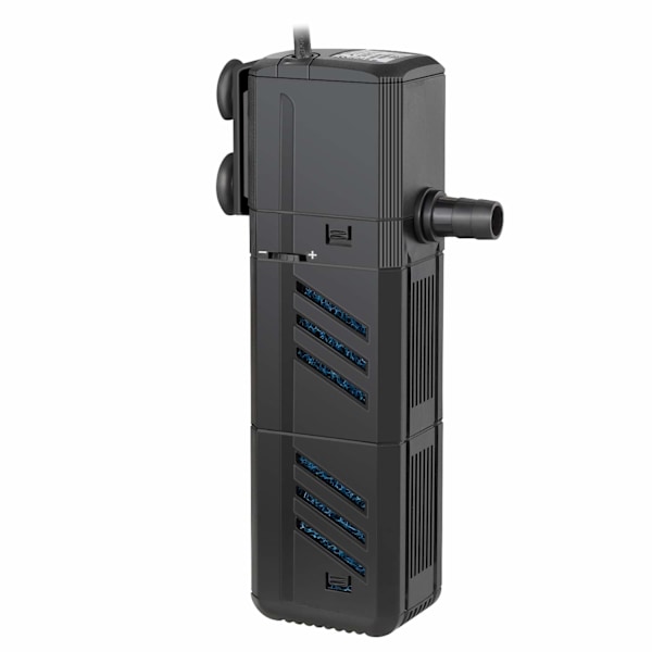 Internt Akvariefilter, 15W 4 i 1 Akvariefilterpumpe Nedsænkbar Akvarievandpumpe Luftpumpe til 30-300L Akvarium (1500L/H)