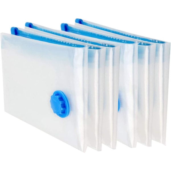 Vacuum Storage Bags,Save 80% More Storage Space,Air Tight, Reusable, Double Zip Seal and Leak Valve, Pack of 10, 60 X 80 CM