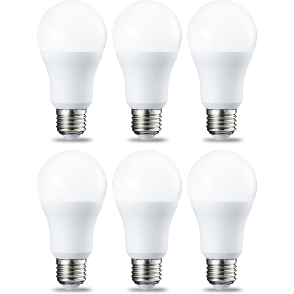 Set med 6 LED-lampor Edison skruvfot E27 12 W (motsvarande 120 W) Svalvit Ej dimbar intensitet