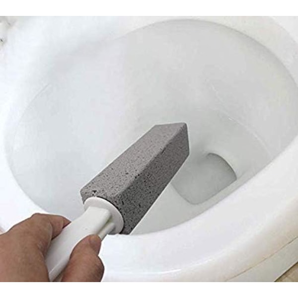 Toalettskål Pimpstensrengöringssten med handtag - Robust, hög densitet, rost Grillgrillrengöringsmedel för kök/badkar/pool/spa/hushållsrengöring 2 st.