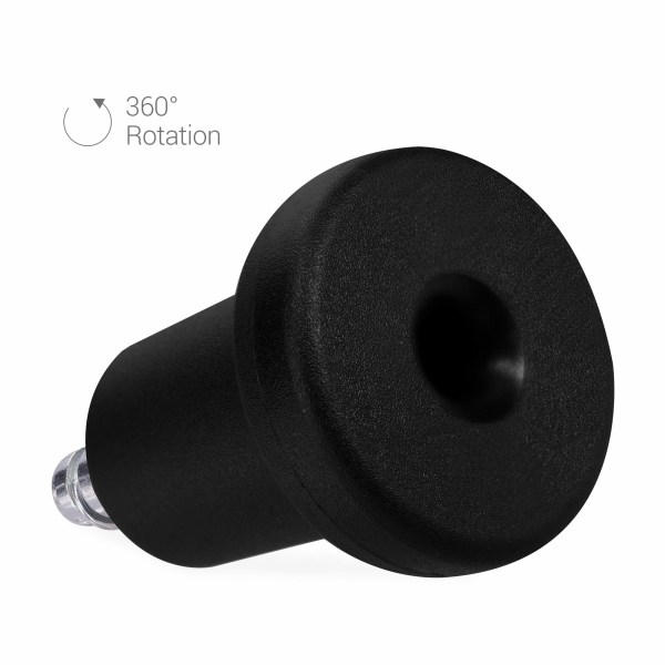 Klokker til kontorstol - Pakke med 5 erstatningshjulspisser 11/22 mm - Fast og lydløs stolbein for hardt gulv