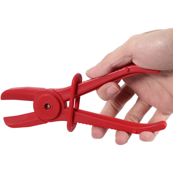 3-pack Rörtångset, Nylon Slangklämma Verktygsset, Broms Bränsle Vattenledning Klämma, Tång Hands Free Verktyg Blandade Storlekar (Röd)
