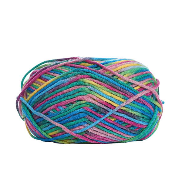 Stickgarn 6 x 50g Boll Dubbel Stickgarn Färgad Virkgarn Mjukt Garn Set för Stickning Hantverksprojekt, Kläder, Filtar, Halsduk, D D