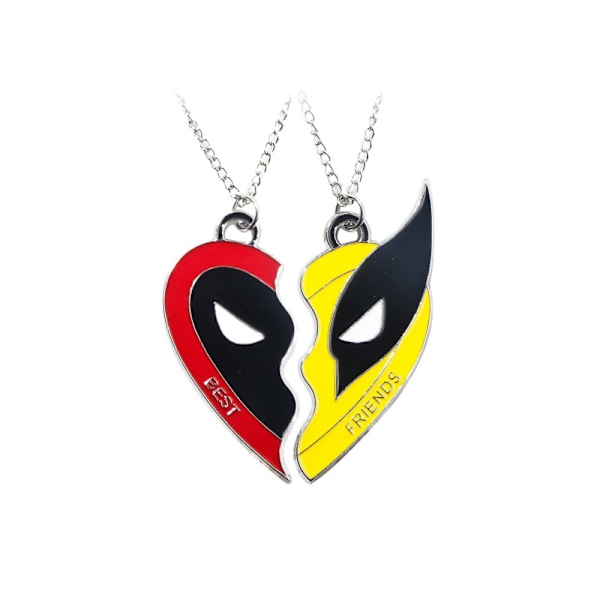 2 kpl Deadpool & Wolverine, Cosplay Wolverine Parhaat Ystävät Kaulakoru