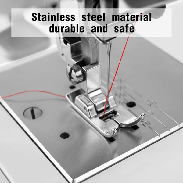 2 Stykker Fod Lige Stingfod, Universal Universal Zig Zag Fod til De Fleste Symaskiner Husholdnings Symaskiner med Lavt Skaft (2 Stykker)