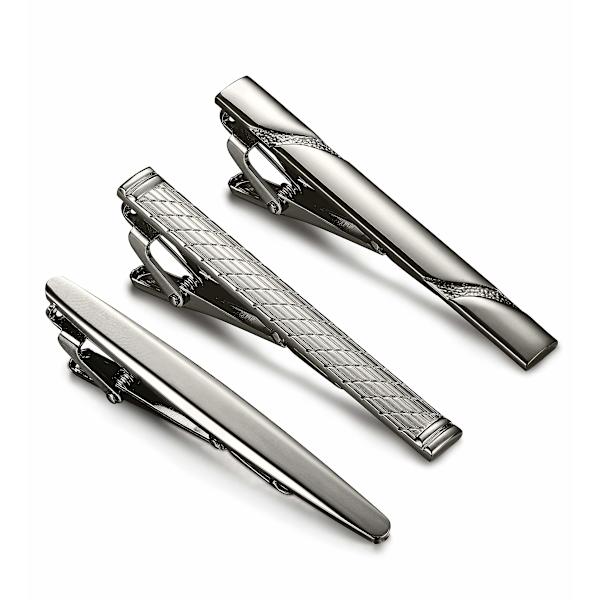 Slippers til Mænd Tie Bar Clip Sæt til Almindelige Slips Halsbind Bryllup Forretnings Clips 3 Stk