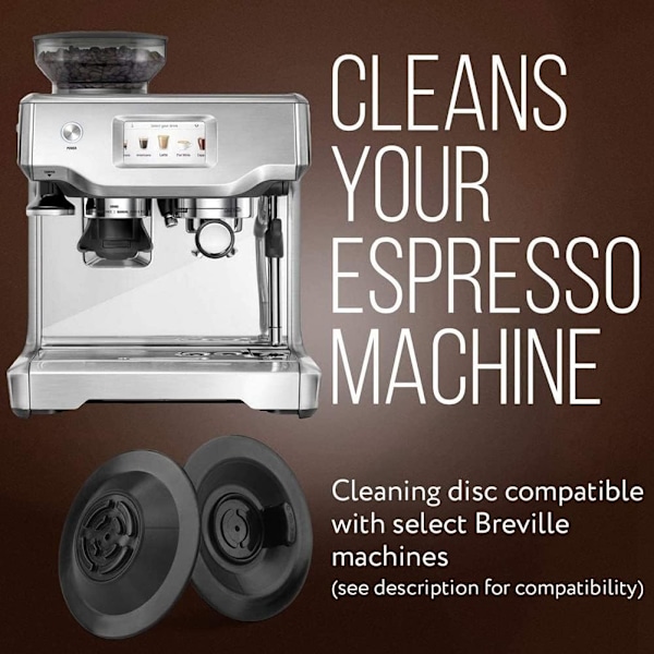 4 stk. Espresso Rensesæt Disk til Espressomaskiner - 54 mm Backflush Tabletter til Espressomaskine Tilbehør
