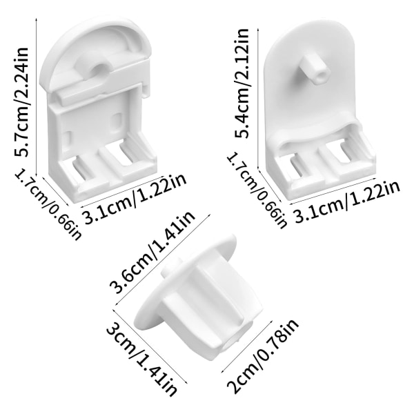 25 mm koblingsblindkæde, justerbar perlerullegardin, sideskivekædesæt, klemmebeslag til dobbelte rullegardiner, vinduesrullegardinkæde