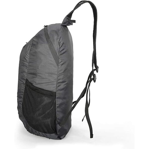 Vaellusreppu, Ultralight Vedenpitävä Taitettava Urheilureppu Ulkoilukäyttöön, Retkeilyyn, Piknikille, Vaellukselle, Musta black