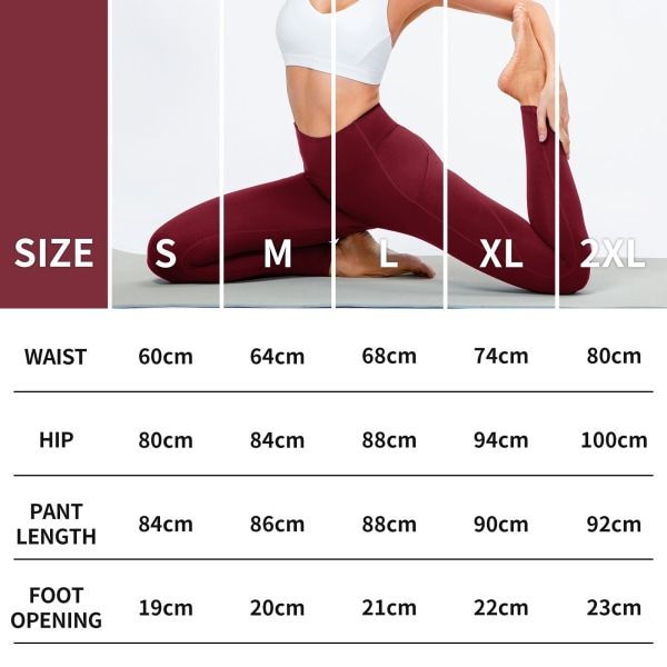 Fleecefodrade Varma Leggings för Kvinnor, Mjuka Elastiska Vinterleggings för Gym, Hög Midja, Magkontroll, Yogabyxor med Fickor, Storlek S S