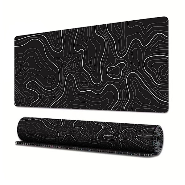 Gaming Mousepad, Stort Tastaturpad, 30*80*0.3cm, Topografisk Mus 30*80*0.3cm