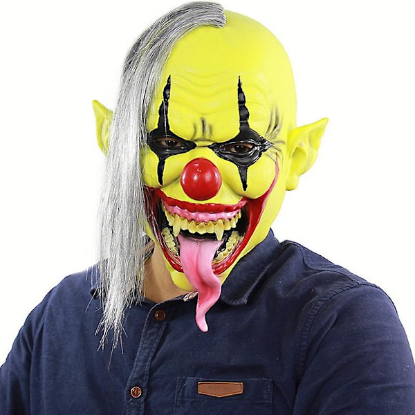 Halloween-kauhu-klovni, Cosplay-naamio, Aikuisten lateksi naamiot, naamiaisasu-juhlatarvikkeet
