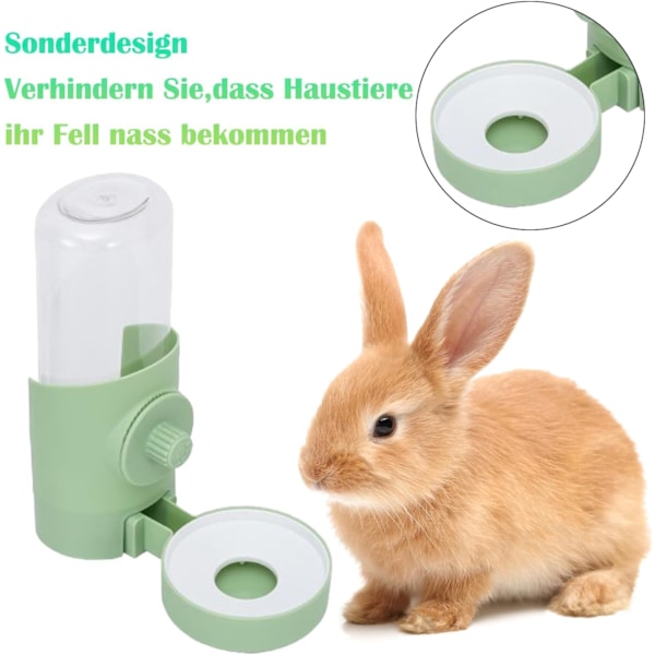 500ml Automatisk Kanin Vanndispenser Marsvin Chinchilla Hamster Drikkeskål Tilbehør