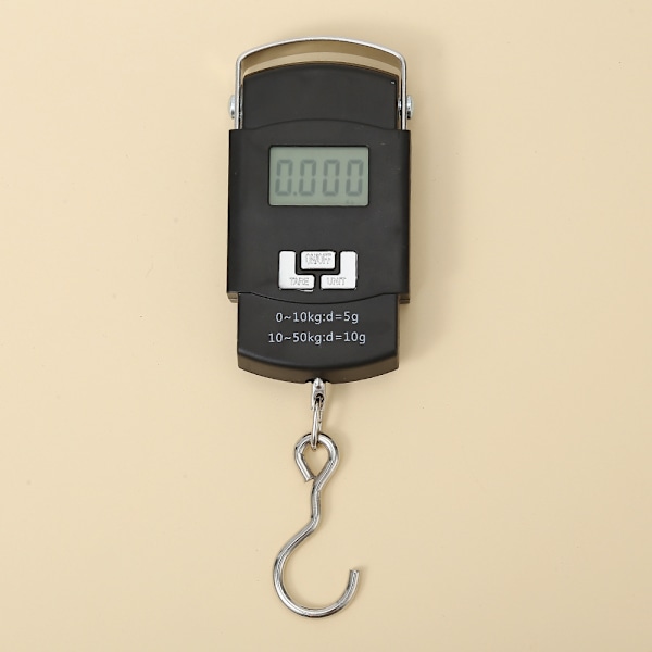 50 kg digital bagagevåg, elektronisk balans digital fiskehängvåg