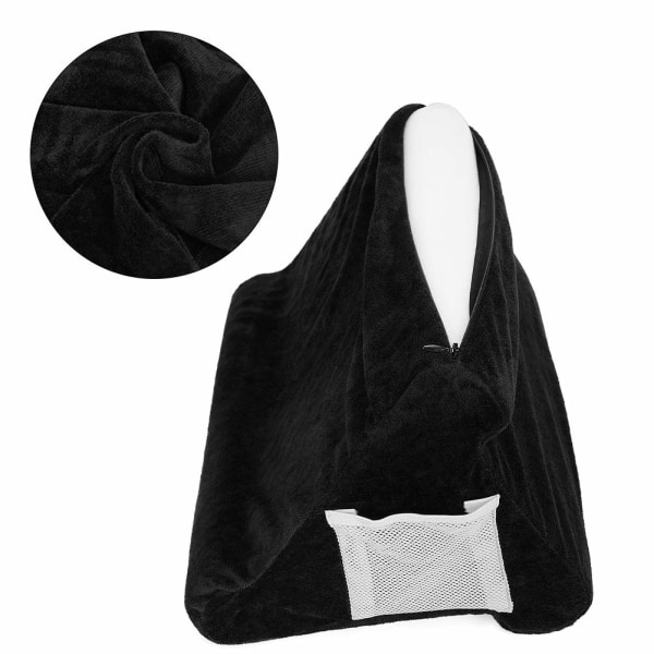 Foldbar Pute Stativ for Tablet Bokstøtte Lesestøtte Pute Multi-Vinkel Myk Pute Stativ Tablet Stativ Sofa Pute Stativ eLesere, Svart black