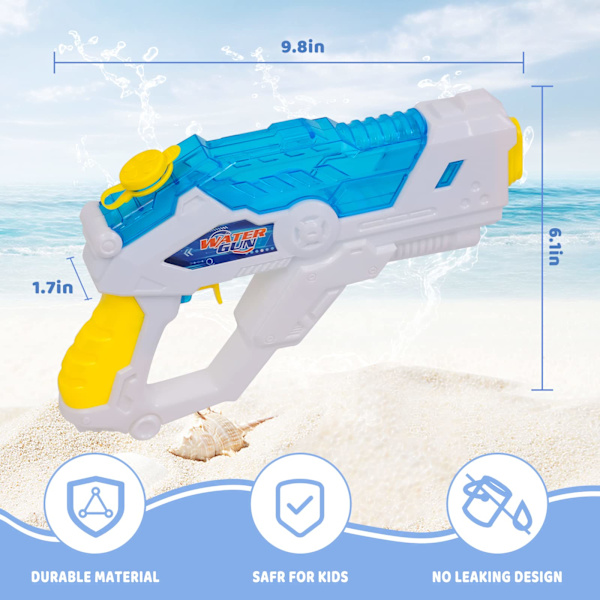 Vattenpistoler, 3 st Mini Squirt Guns, Små vattenpistoler Långt avstånd, Vattenleksaker för utomhusfamilj Kul Pool Strandfest, Sommargåvor
