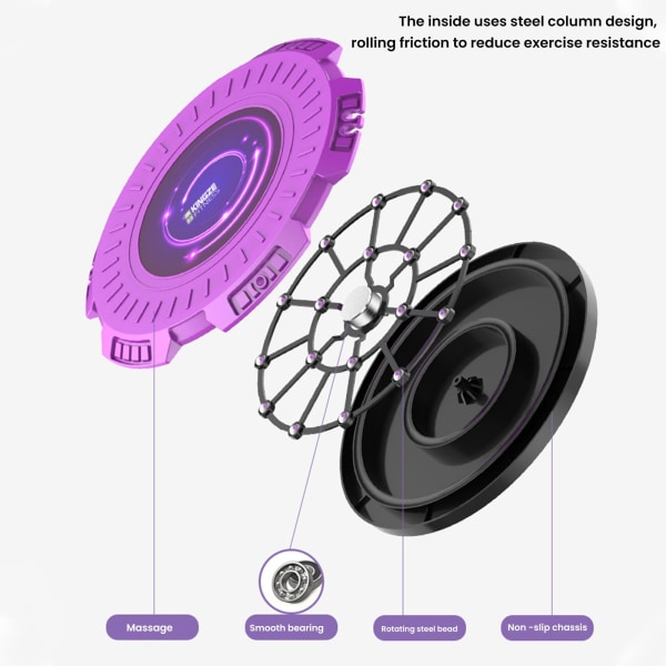 Twisterövning för midjan, Midjevridningsskiva, Midjevridningsbräda, Lila Purple