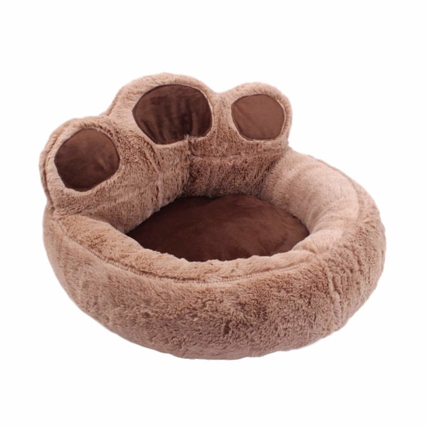 Hunde- og katteseng, bjørnepote, hundemadras, sofa, hund, kat, plys, varm og komfortabel, vaskbar kæledyrssofa, åndbar gave