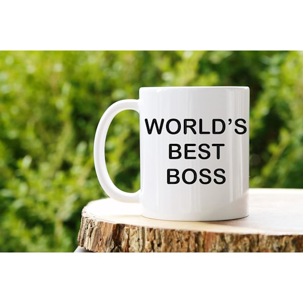 Världens Bästa Chef Kaffemugg Original/Födelsedagspresent/Påsk/Keramik 350 ML/Originell Presentidé