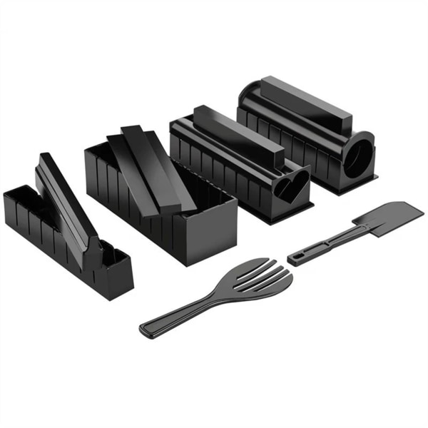 10 st DIY Sushi Maker Kit Set Onigiri Formar Risformar Kit Köks Bento Tillbehör Verktyg för att göra sushi