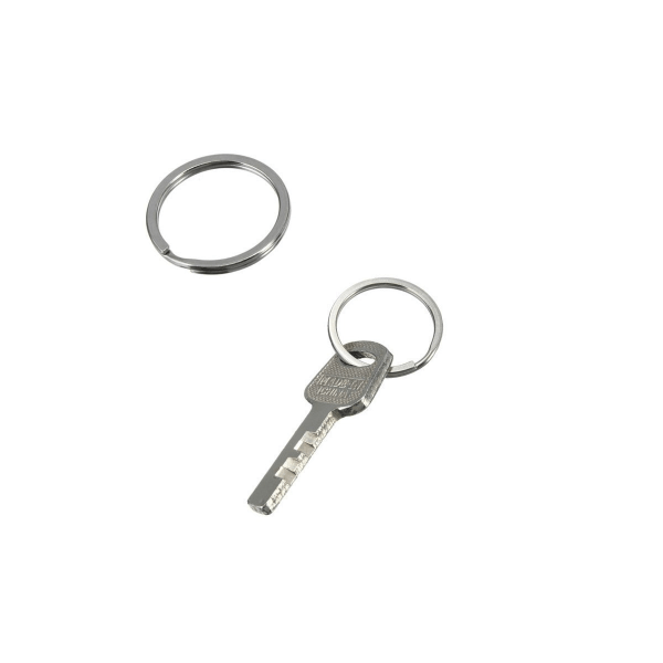 10 kpl 25 mm metalli litteä halkaistu avainrengas pyöreä avaimenperä vanteet avaimenperä lenkki avaimenperä liitin