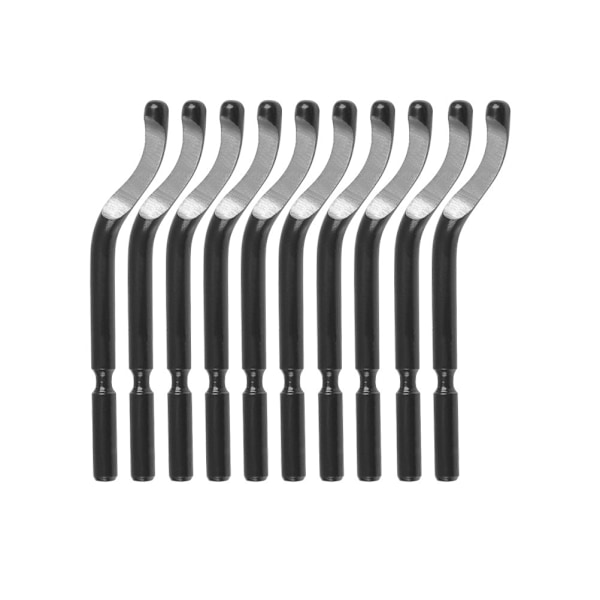 Handavgradningsverktygset, med 10 Ersättningsblad, 3D-utskriftsverktyg Kantavgradningsverktygssats för Aluminium Metall Plast Kopparrör Trä