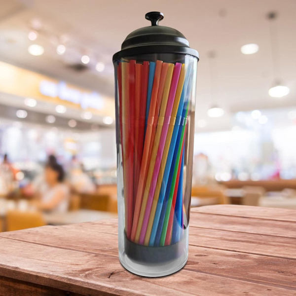 Halmhållare Halmförvaringsbehållare Multifunktionella Kökstillbehör Festtillbehör Halmdispenser för Bar, Kök