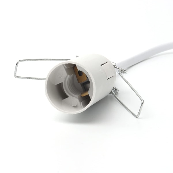 Kabel til saltlampe med kontakt - E14-1,8 m - Fatning til saltlampe, Hvid