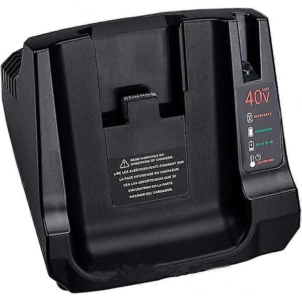 36V 40V MAX Akkulaturi 2 USB-liitännällä, korvaa Black+Deckerin laturin