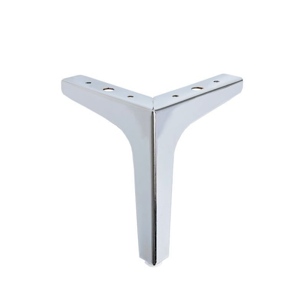 4 huonekalujalan sarja, 10 cm modernit metalliset kolmiopöydän jalat, huonekalujalat kaappeihin, metalliset kolmijalat, sohvan jalat, kaapin jalat, kirkas hopea 15cm