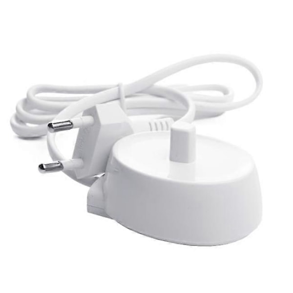 Elektrisk tandbørste med tandbørsteholder, europæisk standard 3757 tandbørsteoplader egnet til D10, D12, D16, D20, 8900, D36, P2000, Hvid